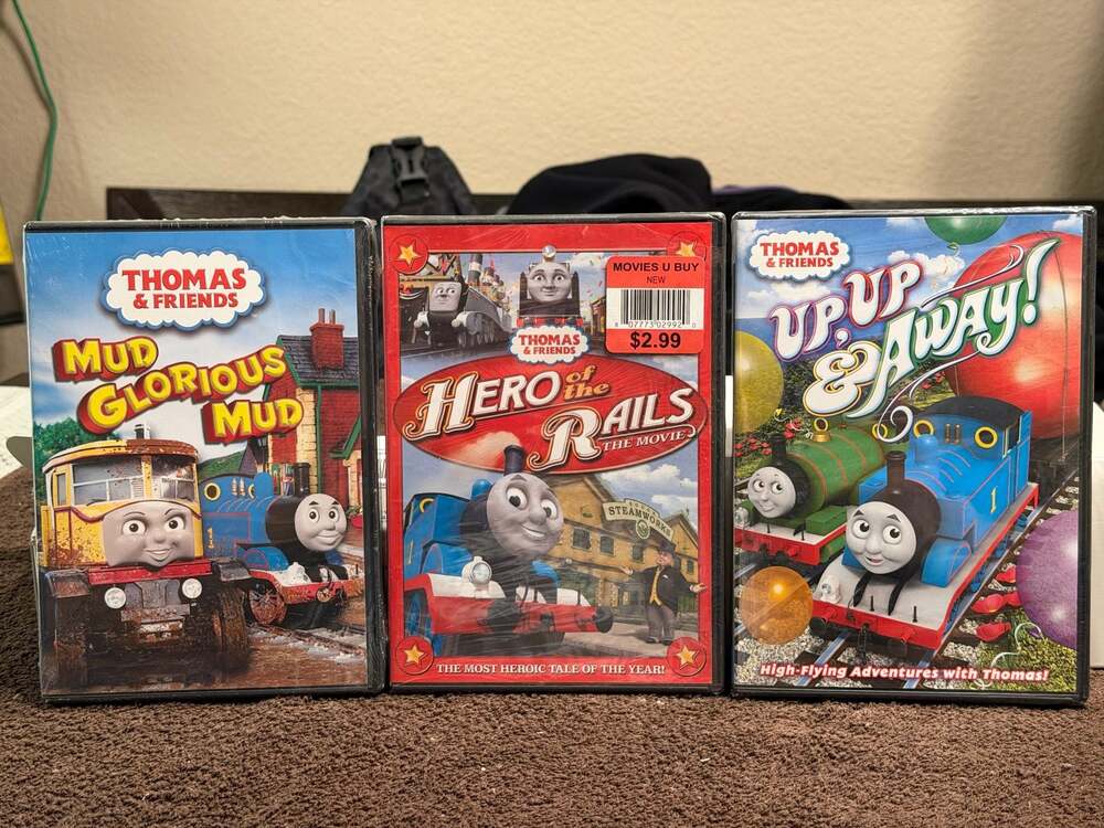 Thomas & Friends 3-DVD set: Mud Glorious Mud, Hero of the Rails, Up Up & Away!